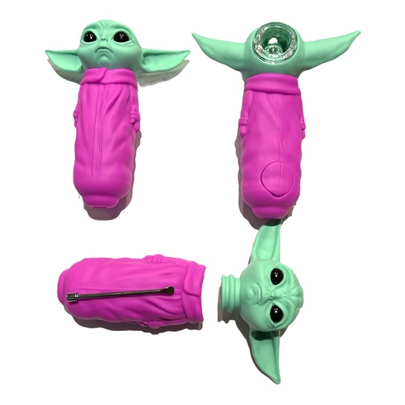 Custom pink baby yoda straw - Picture 3 of 4